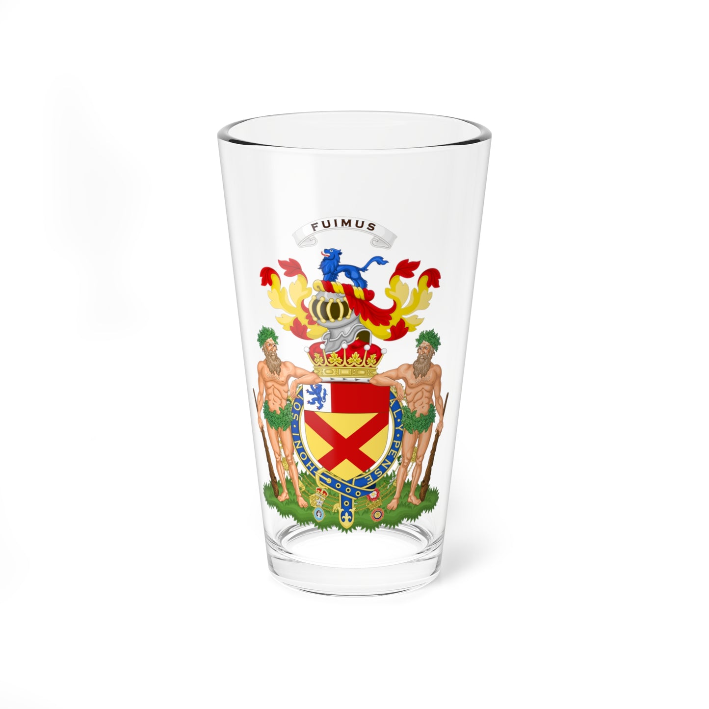 Coat of Arms of Victor Bruce 9th Earl of Elgin and 13th Earl of Kincardine (Scotland) (Coat of Arms) Pint Glass 16oz