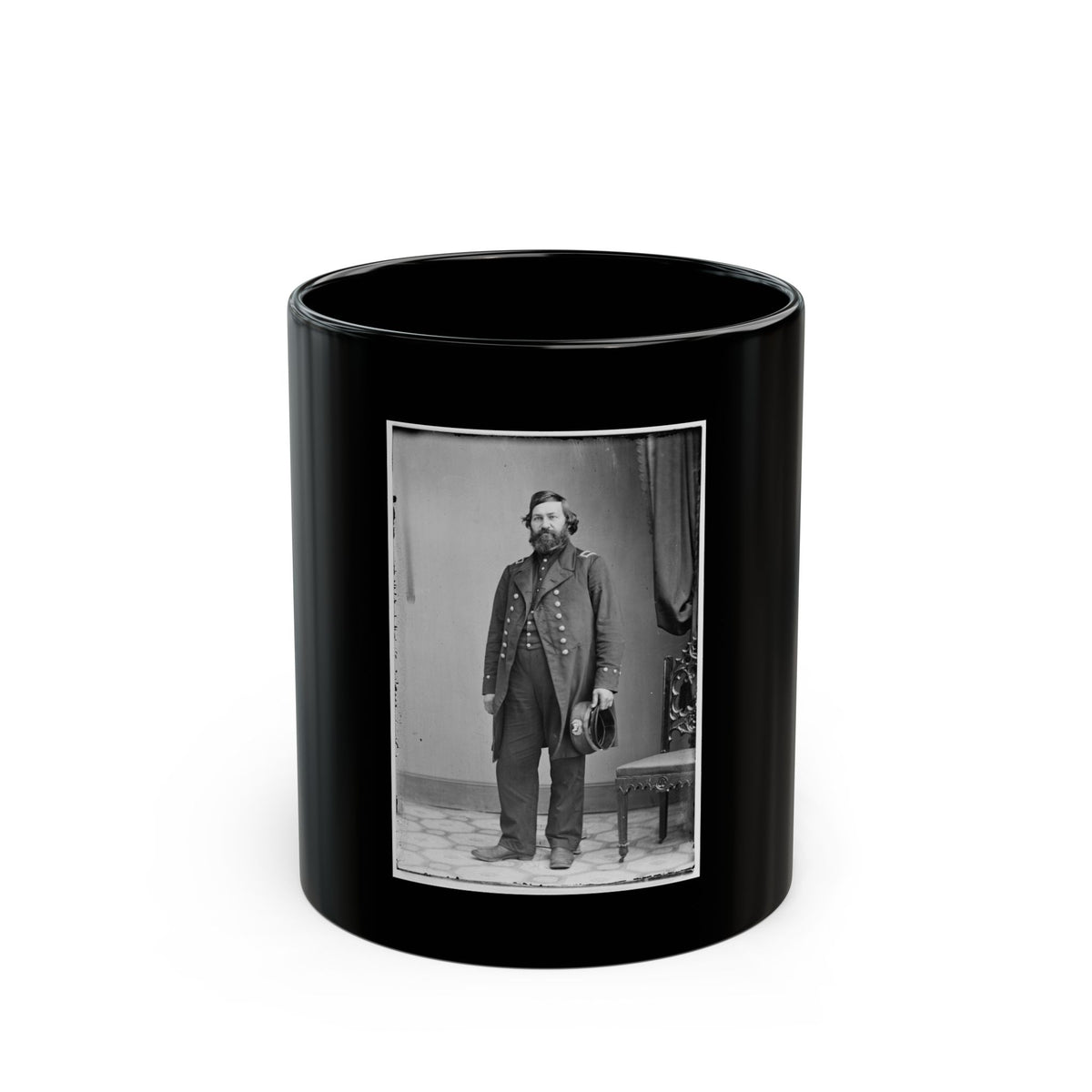 Acting Master S.B. Gregory, U.S.N. (U.S. Civil War) Black Coffee Mug