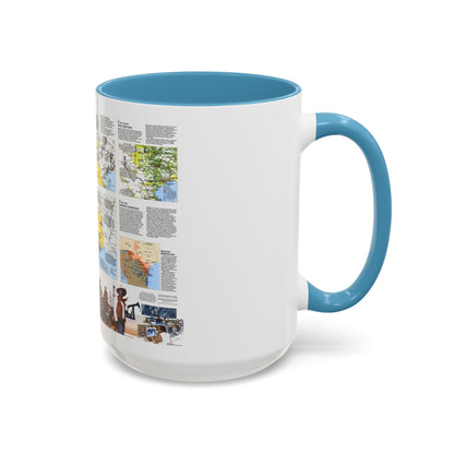 USA - Texas 2 (1986) (Map) Accent Coffee Mug