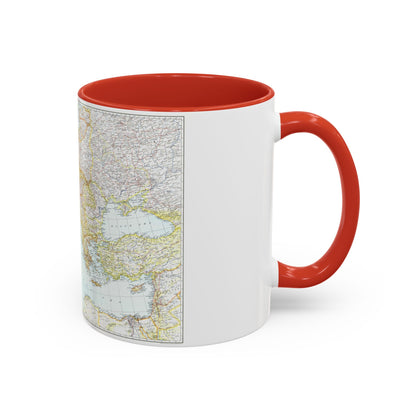 Europe, Central & Mediterranean Sept-1st (1939) (Map) Accent Coffee Mug