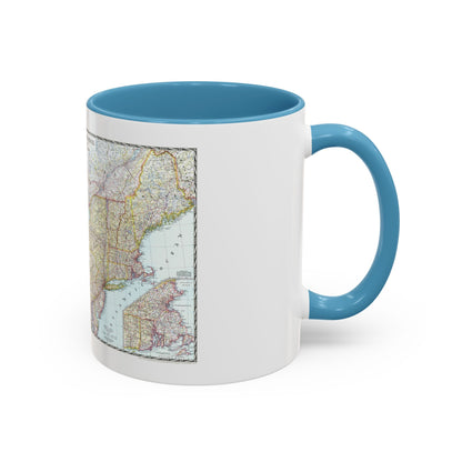 USA - Northeastern (1945) (Map) Accent Coffee Mug