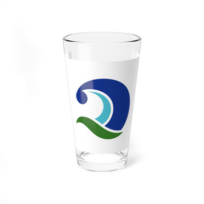 Flag of Kumano Mie (Japan) Pint Glass 16oz