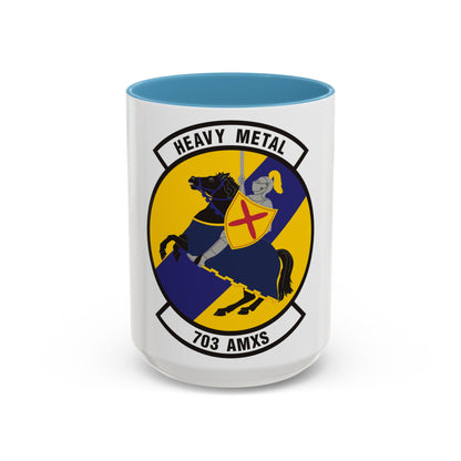 703d Aircraft Maintenance Squadron (U.S. Air Force) Accent Coffee Mug