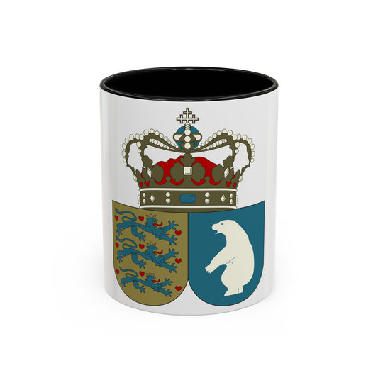Coat of arms of the County of Greenland - Accent Coffee Mug