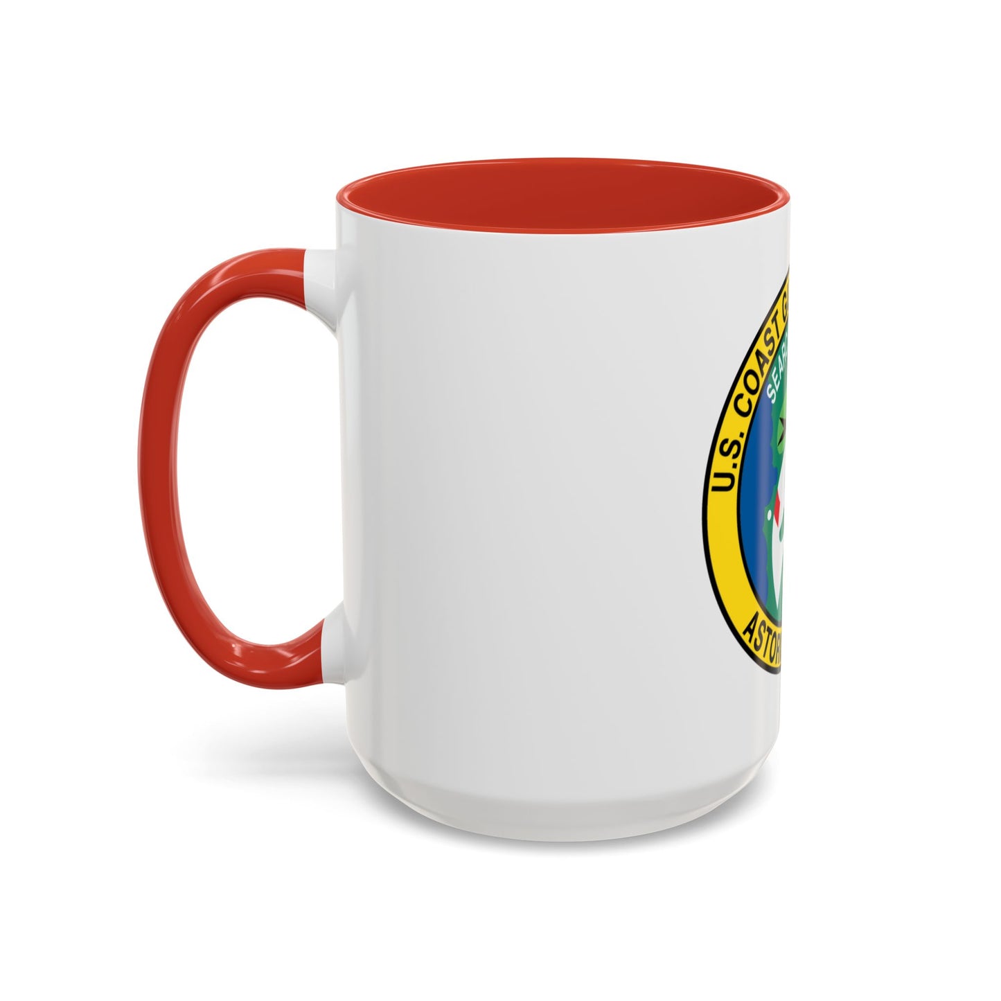 USCG Air Station Astoria (U.S. Coast Guard) Accent Coffee Mug