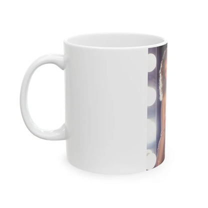 Linda Blair #265 - Partially Topless (Vintage Female Icon) White Coffee Mug-Go Mug Yourself