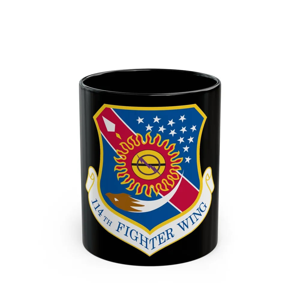 114th Fighter Wing (U.S. Air Force) Black Coffee Mug-11oz-Go Mug Yourself