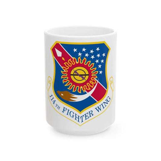 114th Fighter Wing (U.S. Air Force) White Coffee Mug-15oz-Go Mug Yourself