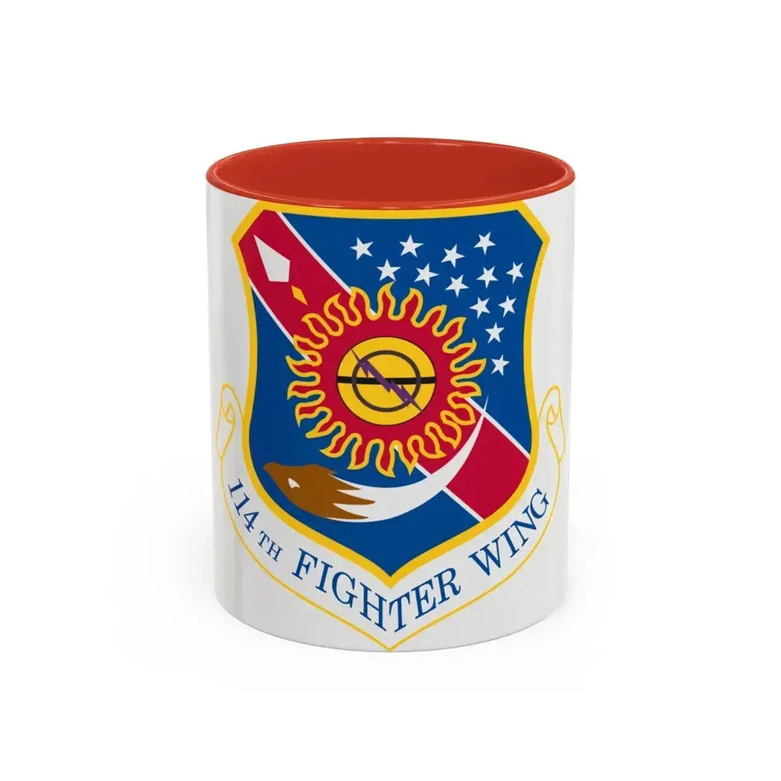 114th Fighter Wing (U.S. Air Force) Accent Coffee Mug 11oz Red - Go Mug Yourself