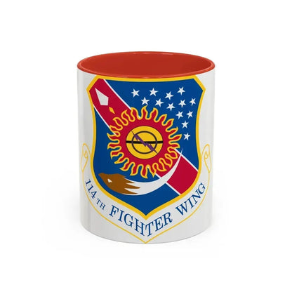 114th Fighter Wing (U.S. Air Force) Accent Coffee Mug 11oz Red - Go Mug Yourself