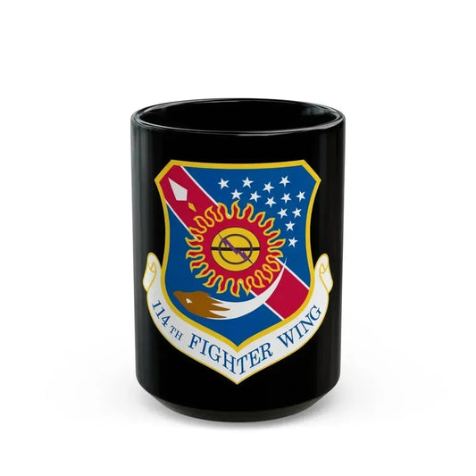 114th Fighter Wing (U.S. Air Force) Black Coffee Mug 15oz - Go Mug Yourself