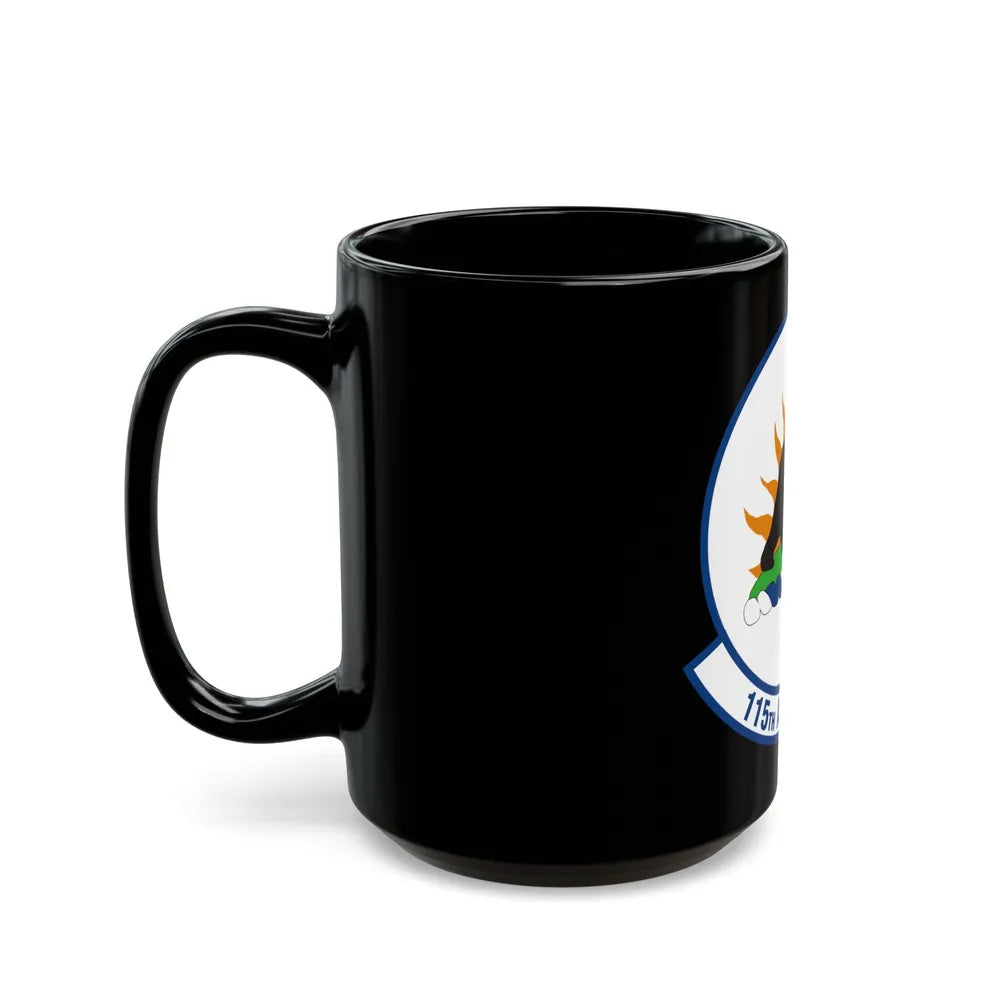 115 Airlift Squadron (U.S. Air Force) Black Coffee Mug-Go Mug Yourself