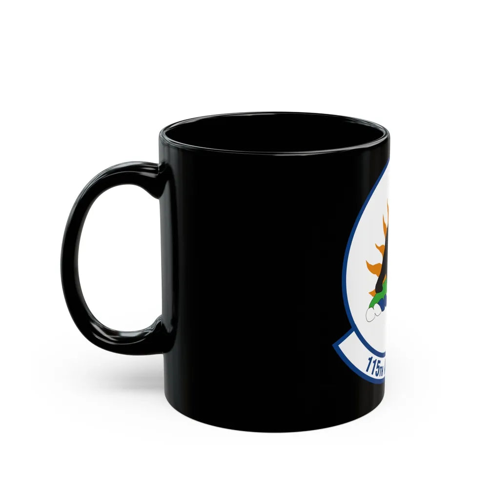 115 Airlift Squadron (U.S. Air Force) Black Coffee Mug-Go Mug Yourself