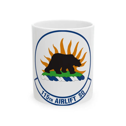 115 Airlift Squadron (U.S. Air Force) White Coffee Mug-11oz-Go Mug Yourself