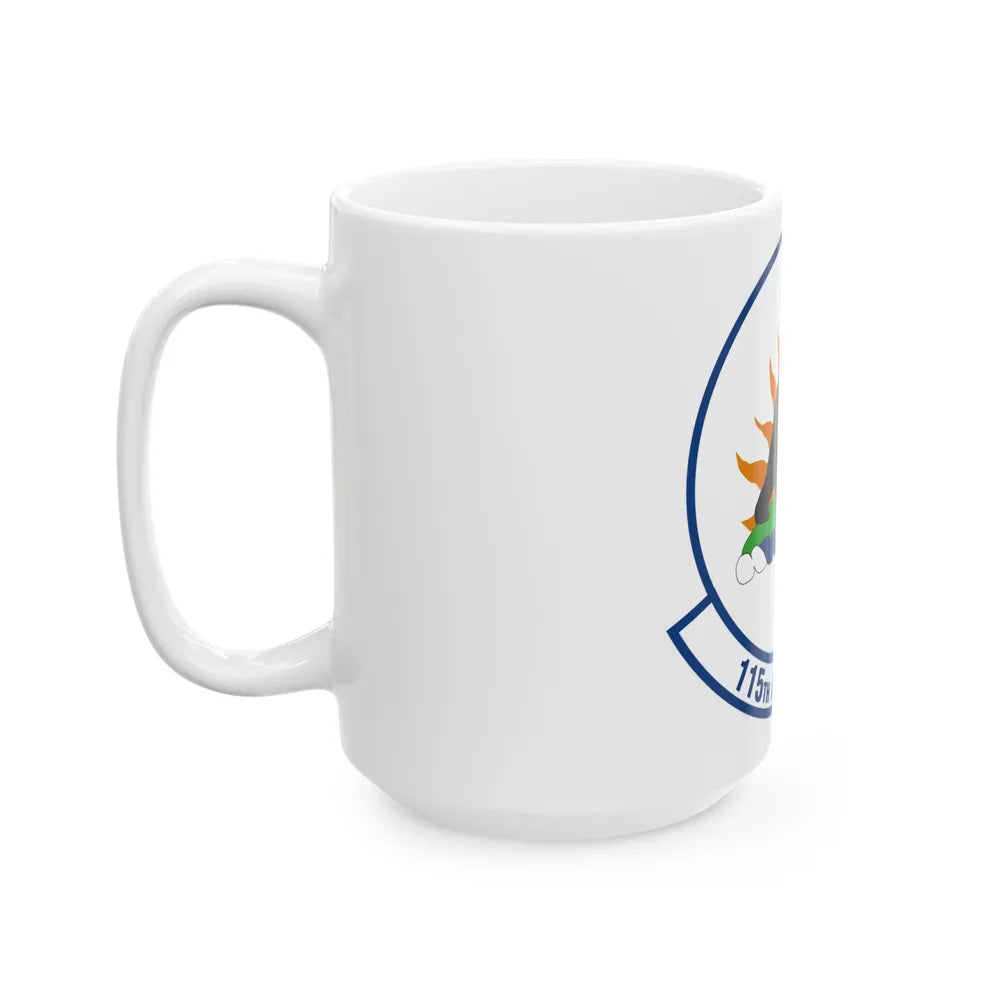 115 Airlift Squadron (U.S. Air Force) White Coffee Mug-Go Mug Yourself