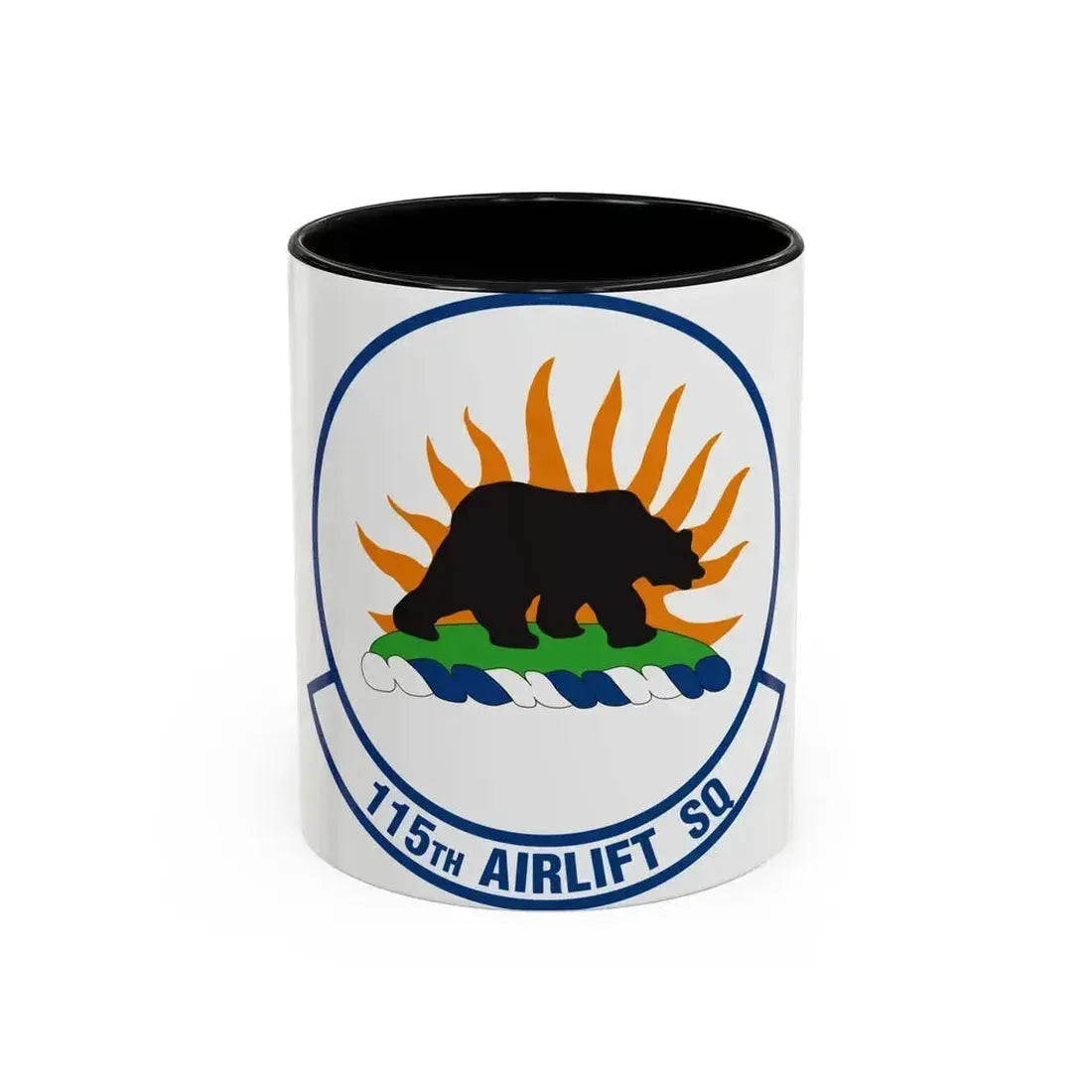 115 Airlift Squadron (U.S. Air Force) Accent Coffee Mug 11oz Black - Go Mug Yourself