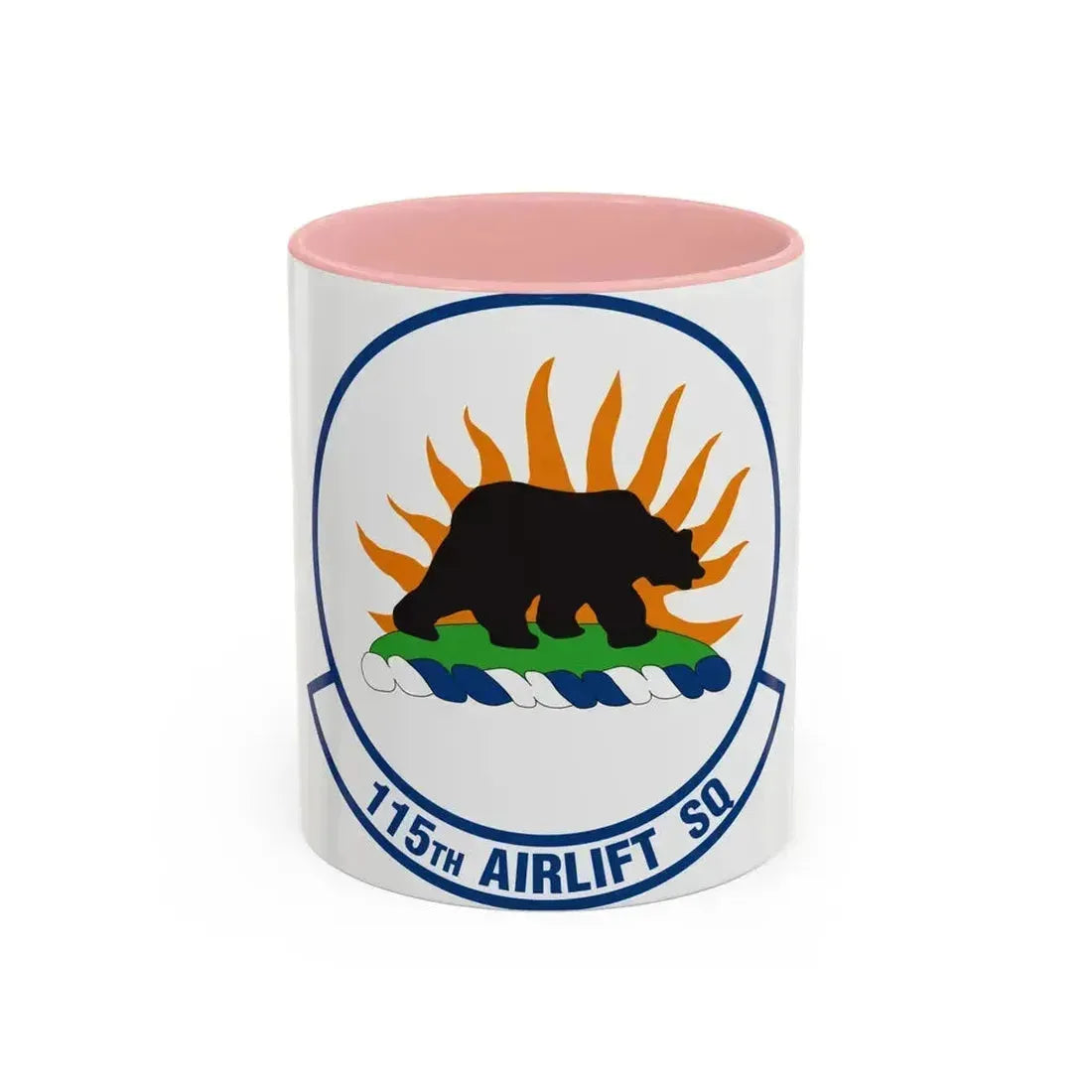 115 Airlift Squadron (U.S. Air Force) Accent Coffee Mug 11oz Pink - Go Mug Yourself