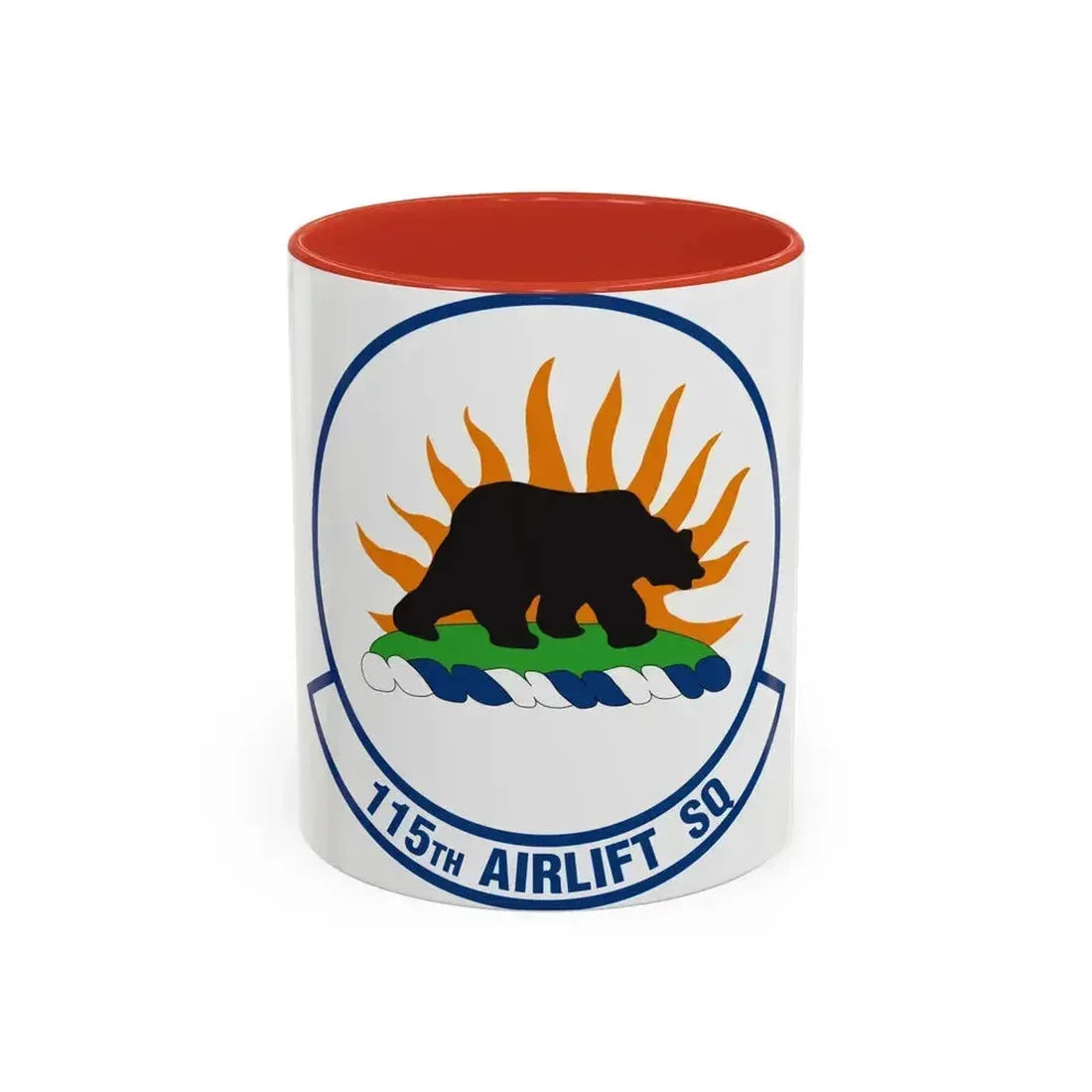 115 Airlift Squadron (U.S. Air Force) Accent Coffee Mug 11oz Red - Go Mug Yourself