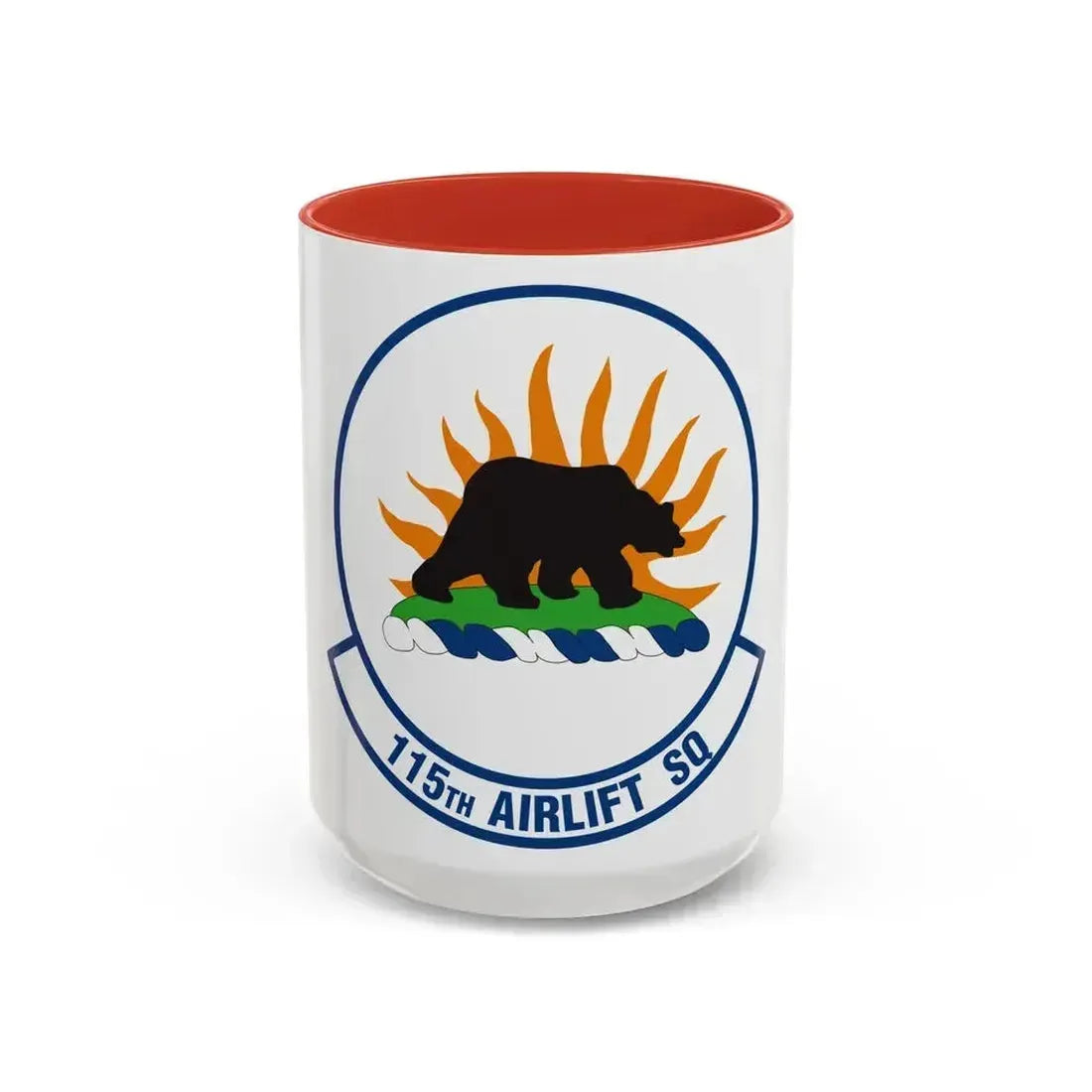 115 Airlift Squadron (U.S. Air Force) Accent Coffee Mug 15oz Red - Go Mug Yourself