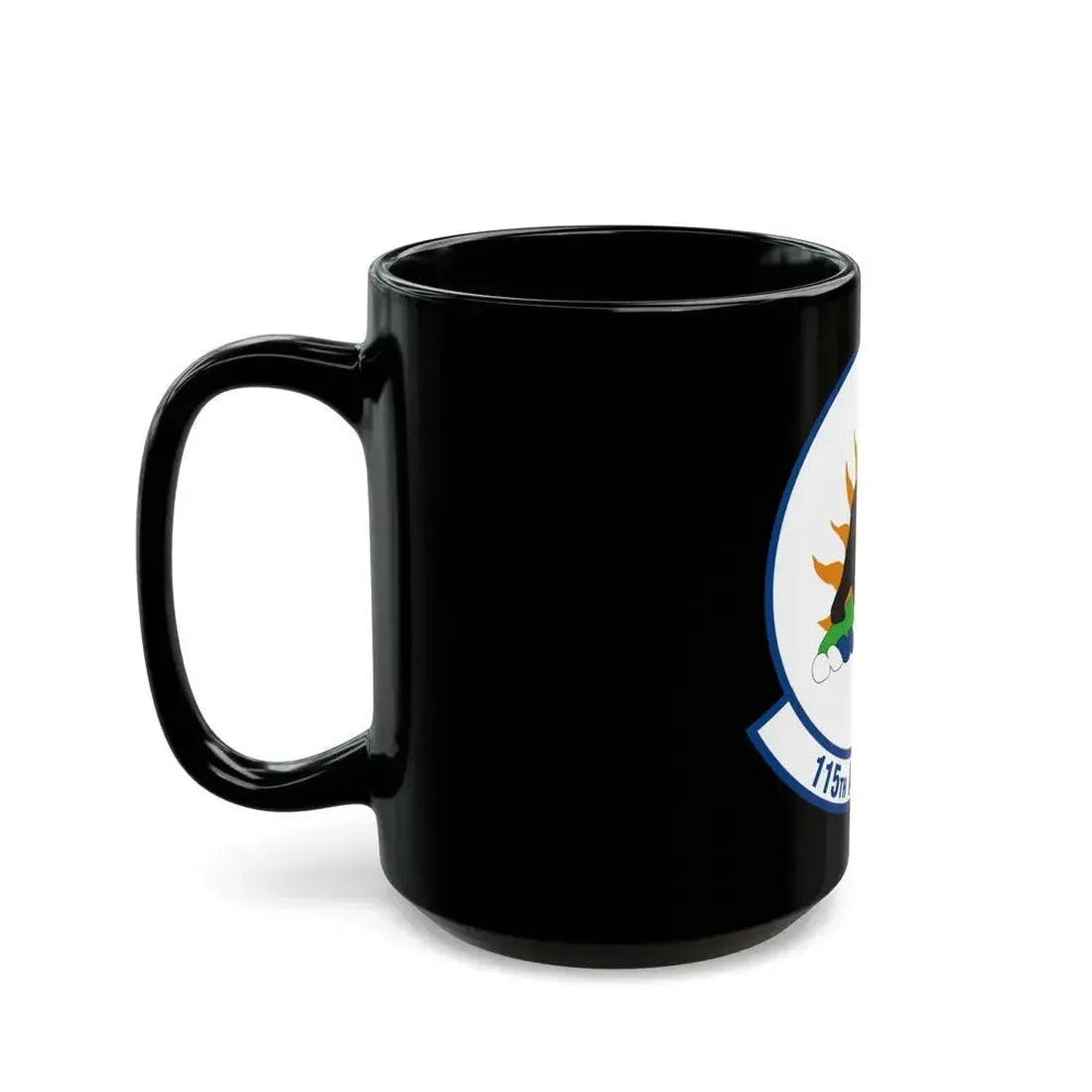 115 Airlift Squadron (U.S. Air Force) Black Coffee Mug - Go Mug Yourself