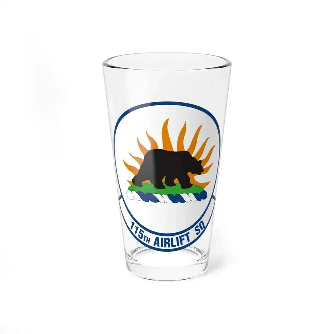 115 Airlift Squadron (U.S. Air Force) Pint Glass 16oz - Go Mug Yourself
