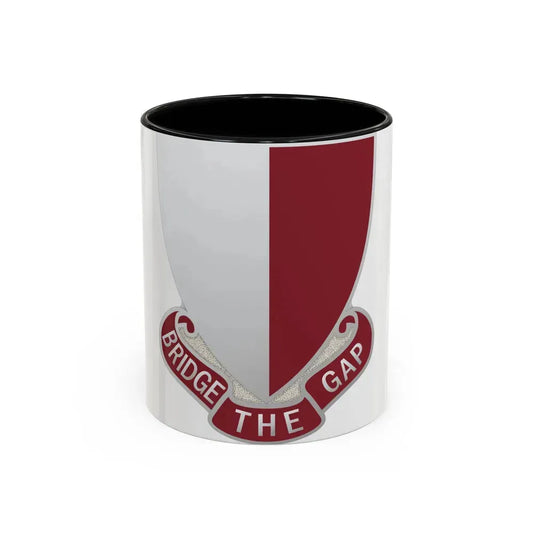 115 Engineer Battalion (U.S. Army) Accent Coffee Mug 11oz Black - Go Mug Yourself