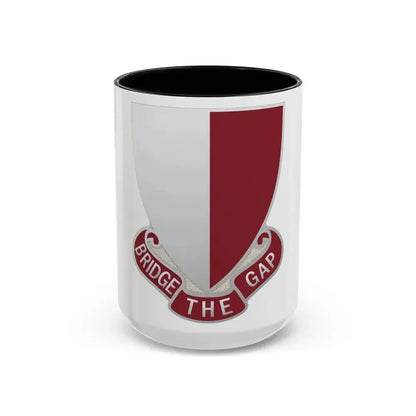 115 Engineer Battalion (U.S. Army) Accent Coffee Mug 15oz Black - Go Mug Yourself