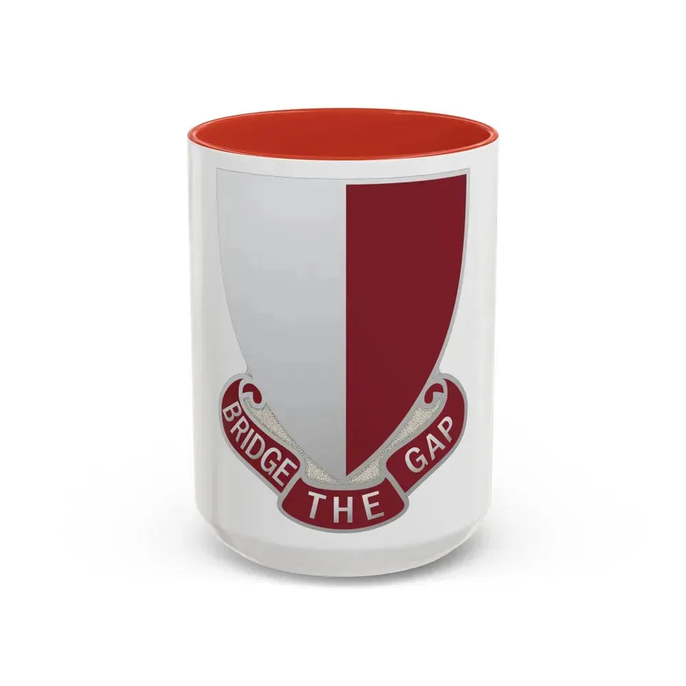 115 Engineer Battalion (U.S. Army) Accent Coffee Mug 15oz Red - Go Mug Yourself