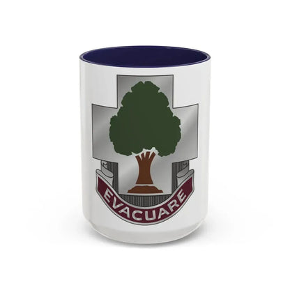 115 Field Hospital (U.S. Army) Accent Coffee Mug 15oz Navy - Go Mug Yourself