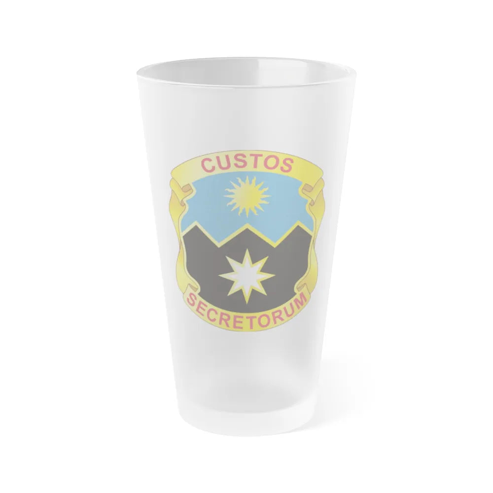 115 Military Intelligence Group (U.S. Army) Frosted Pint Glass 16oz-Go Mug Yourself