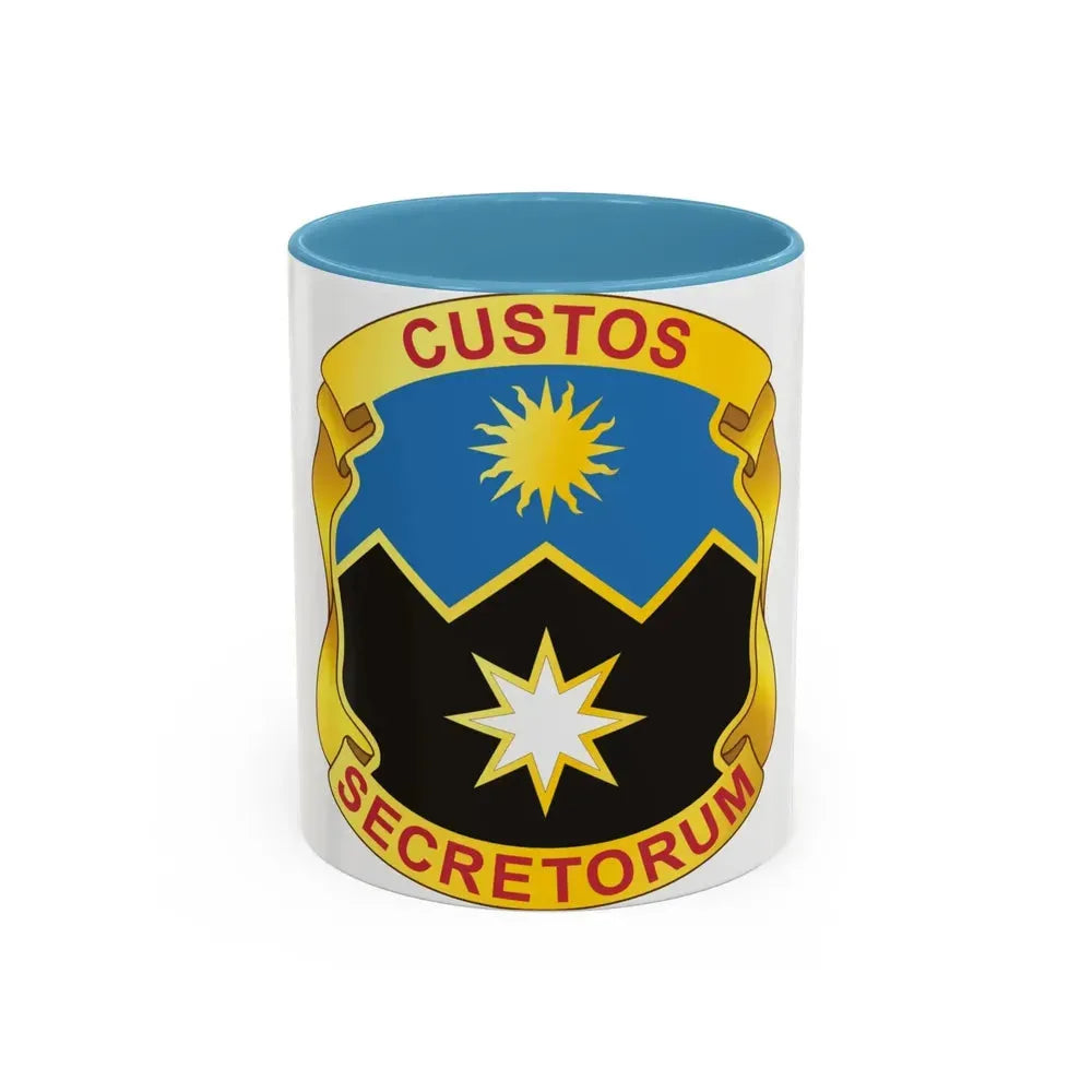 115 Military Intelligence Group (U.S. Army) Accent Coffee Mug 11oz Light Blue - Go Mug Yourself