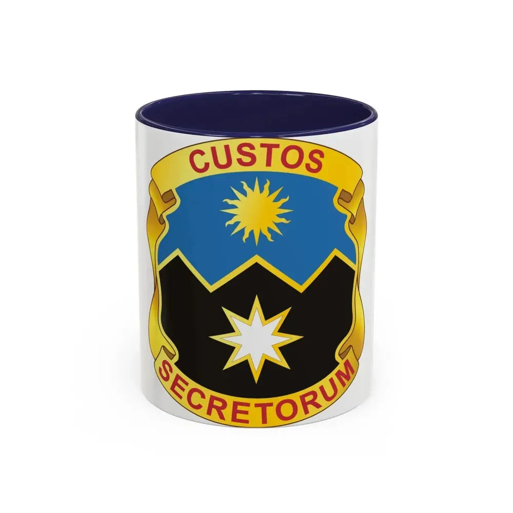 115 Military Intelligence Group (U.S. Army) Accent Coffee Mug 11oz Navy - Go Mug Yourself