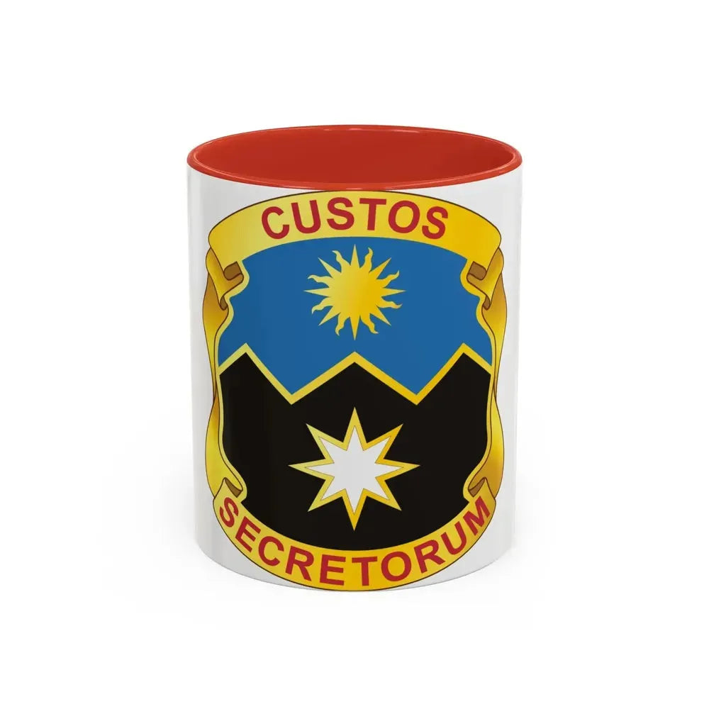 115 Military Intelligence Group (U.S. Army) Accent Coffee Mug 11oz Red - Go Mug Yourself