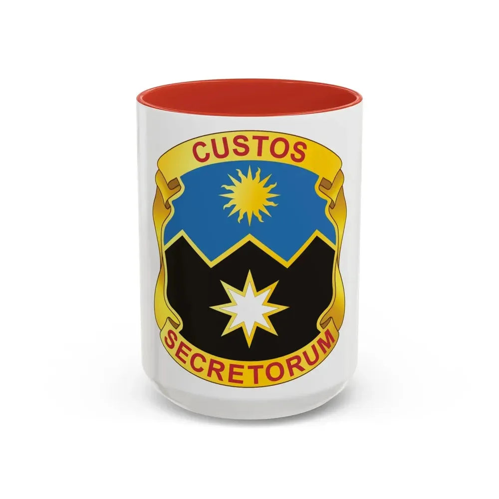 115 Military Intelligence Group (U.S. Army) Accent Coffee Mug 15oz Red - Go Mug Yourself