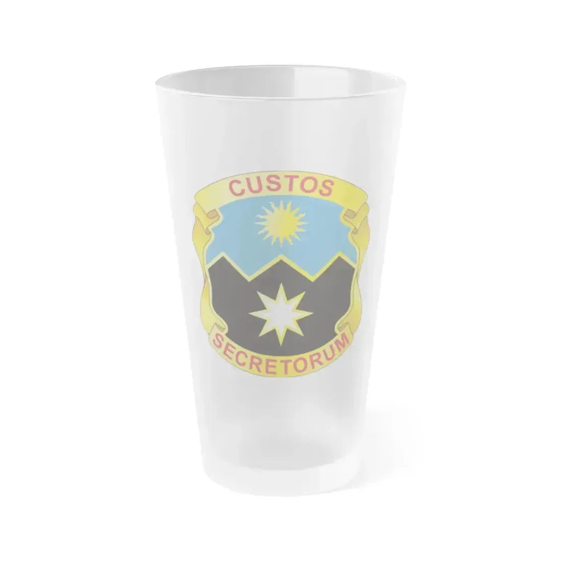 115 Military Intelligence Group (U.S. Army) Frosted Pint Glass 16oz Default Title - Go Mug Yourself
