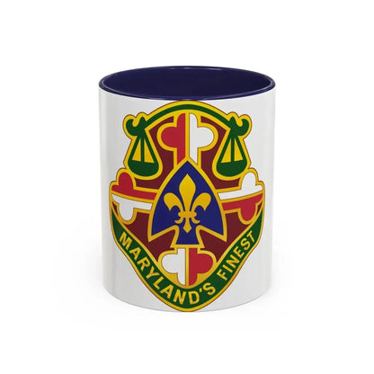 115 Military Police Battalion (U.S. Army) Accent Coffee Mug 11oz Navy - Go Mug Yourself