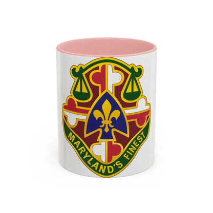 115 Military Police Battalion (U.S. Army) Accent Coffee Mug 11oz Pink - Go Mug Yourself
