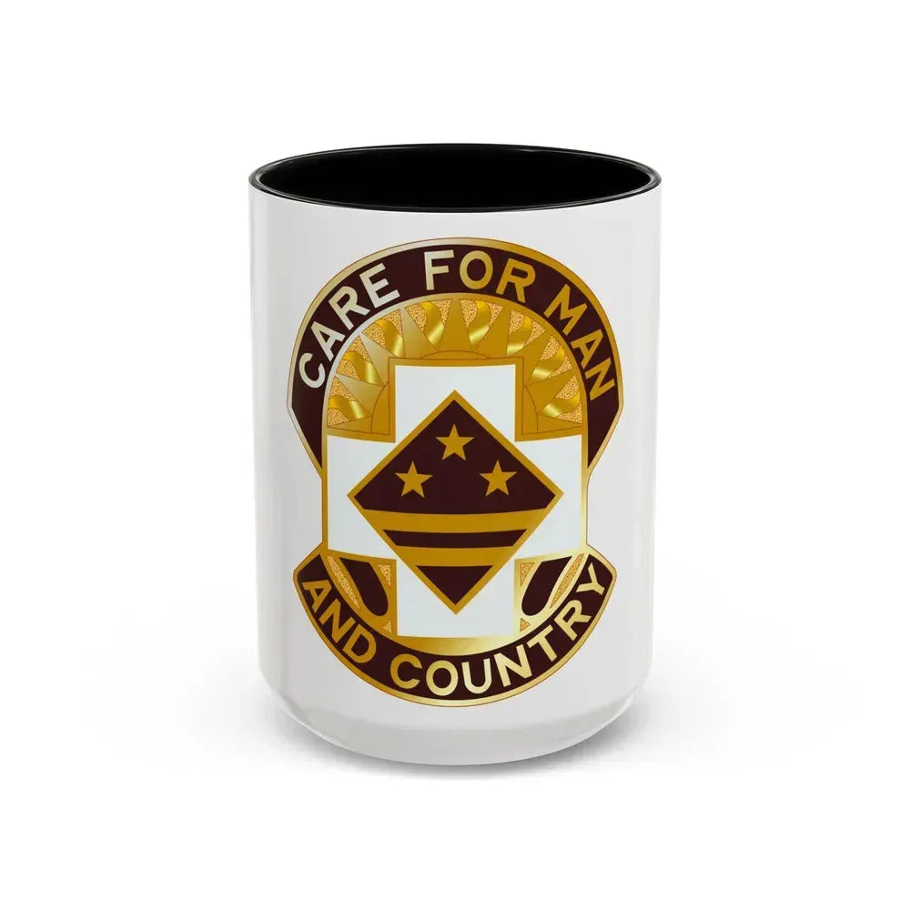 115 Surgical Hospital (U.S. Army) Accent Coffee Mug 15oz Black - Go Mug Yourself