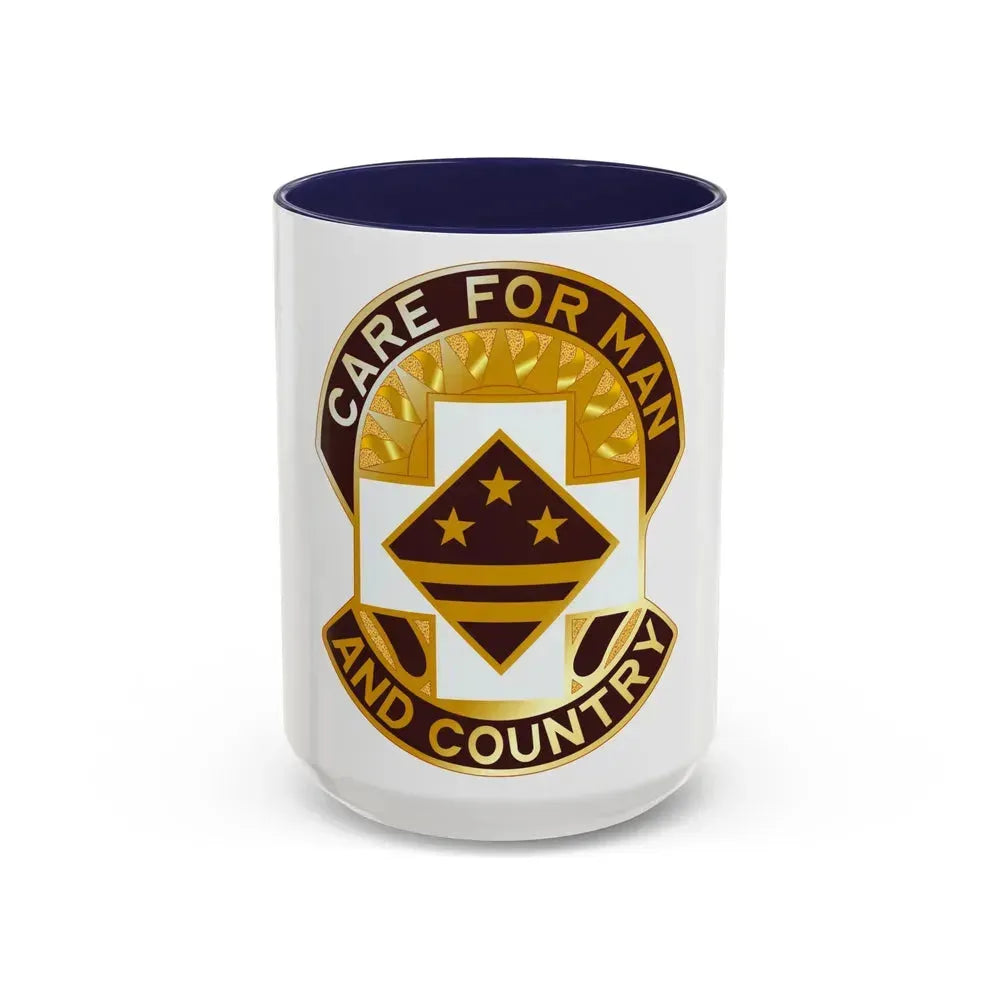 115 Surgical Hospital (U.S. Army) Accent Coffee Mug 15oz Navy - Go Mug Yourself