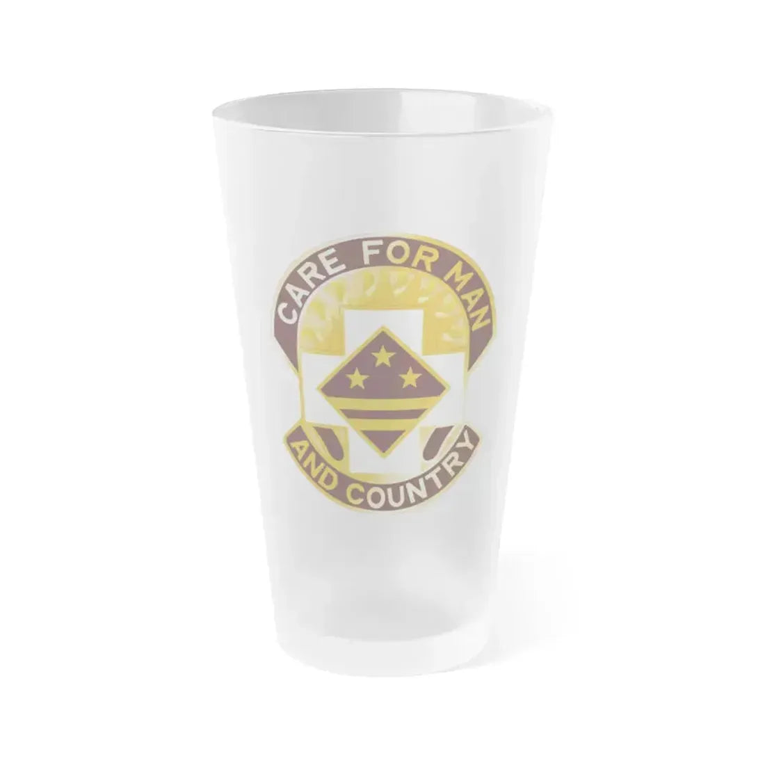 115 Surgical Hospital (U.S. Army) Frosted Pint Glass 16oz Default Title - Go Mug Yourself