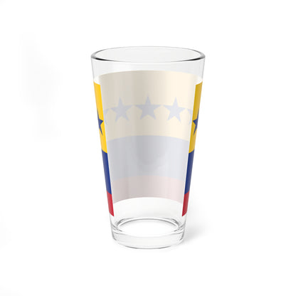 Bandera de la Tercera Republica de Venezuela 1817 version 1 (Venezuela) Pint Glass 16oz