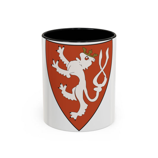 Lesser coat of arms of the Kingdom of Bohemia (Wenceslaus II of Bohemia) - Accent Coffee Mug