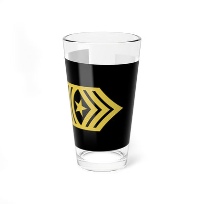 Army U.S. OR 09c (United States) (Military Rank) Pint Glass 16oz