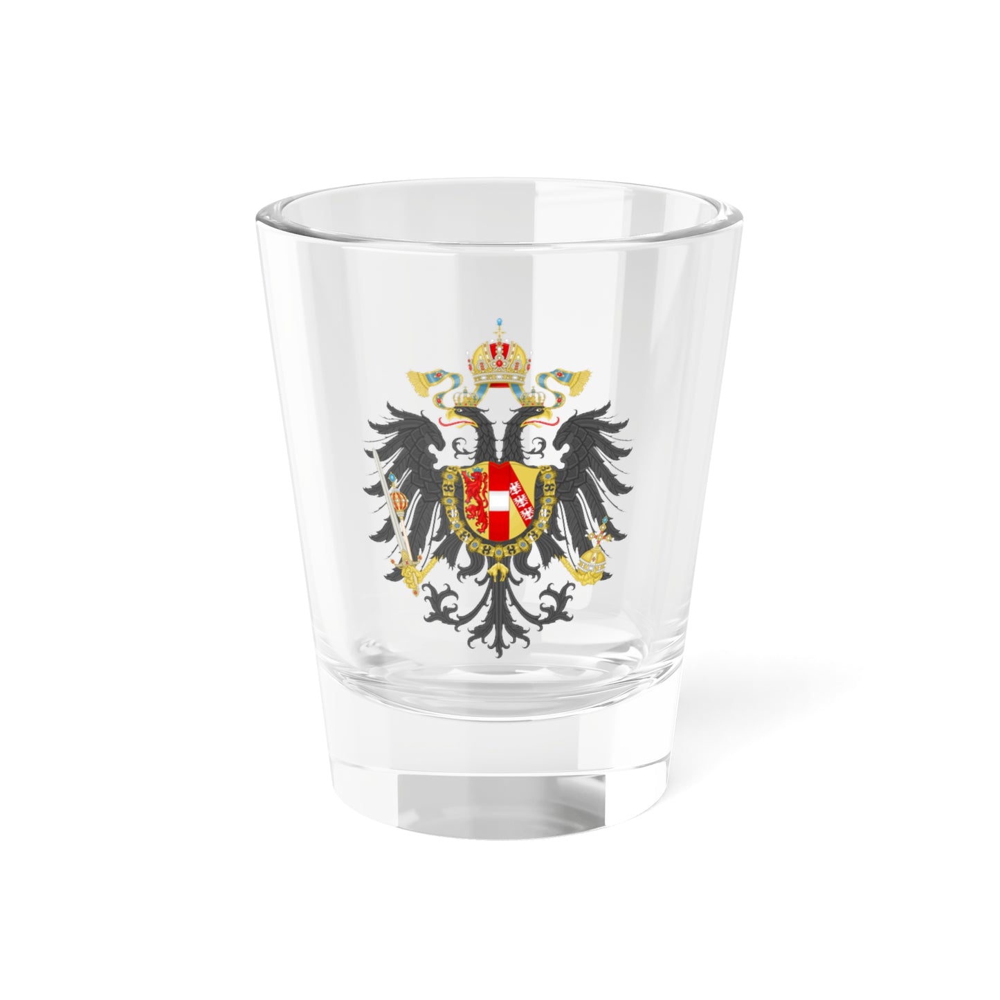 Imperial Coat of Arms of the Empire of Austria 1815 (Austria) (Coat of Arms) Shot Glass 1.5oz