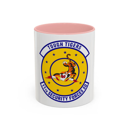 11 Security Forces Squadron USAF (U.S. Air Force) Accent Coffee Mug