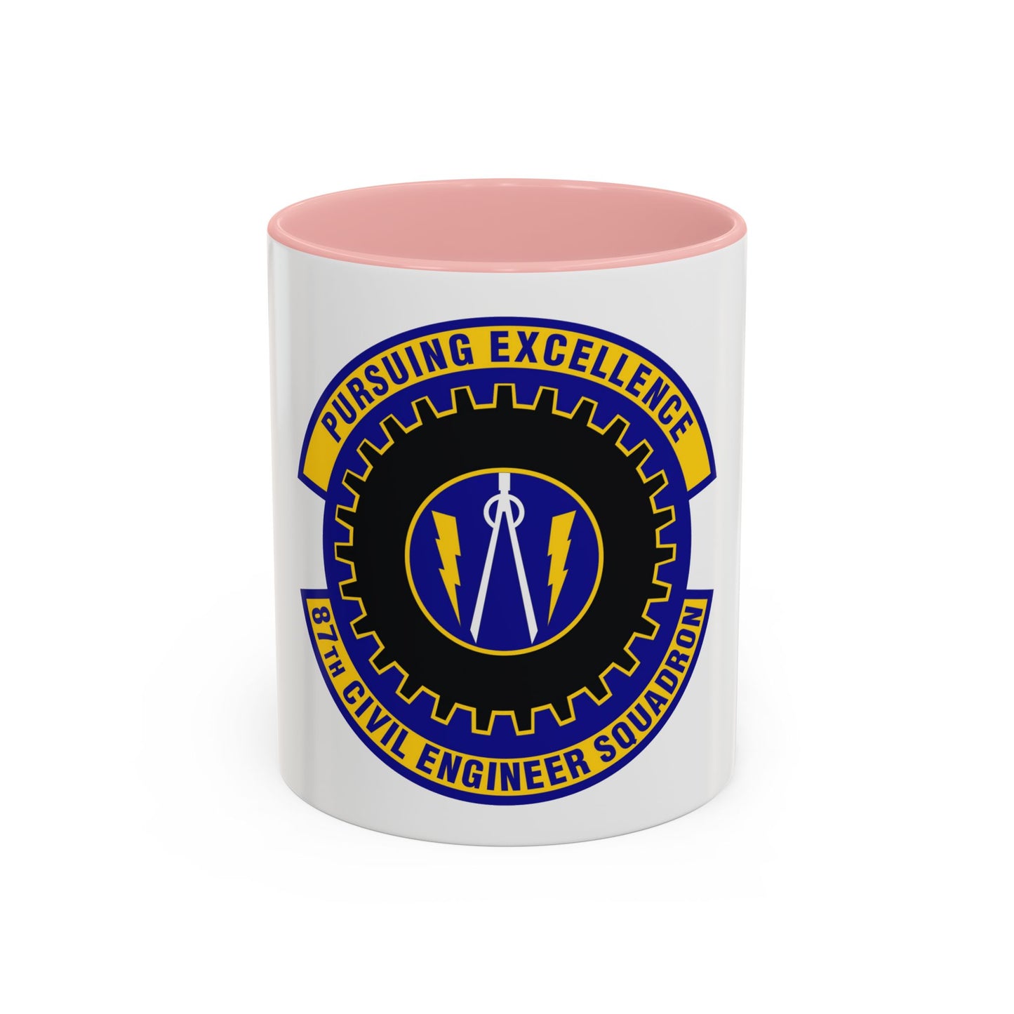 87th Civil Engineer Squadron (U.S. Air Force) Accent Coffee Mug
