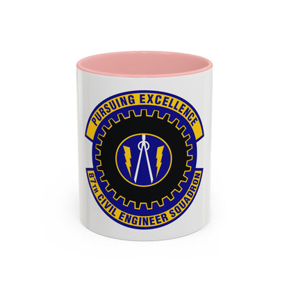 87th Civil Engineer Squadron (U.S. Air Force) Accent Coffee Mug