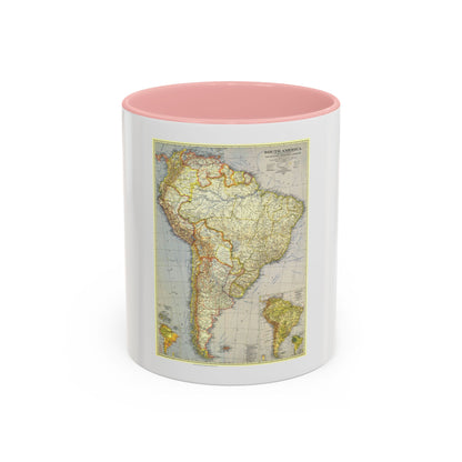South America (1937) (Map) Accent Coffee Mug