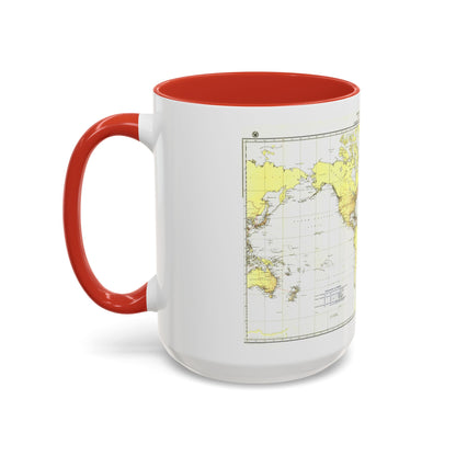 Submarine Cables of the World (1896) (Map) Accent Coffee Mug