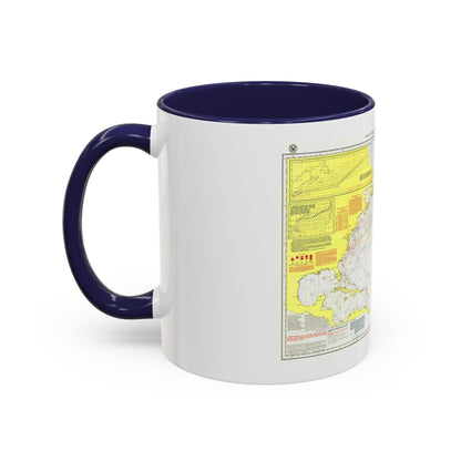 Atlantic Ocean - North (1903) (Map) Accent Coffee Mug